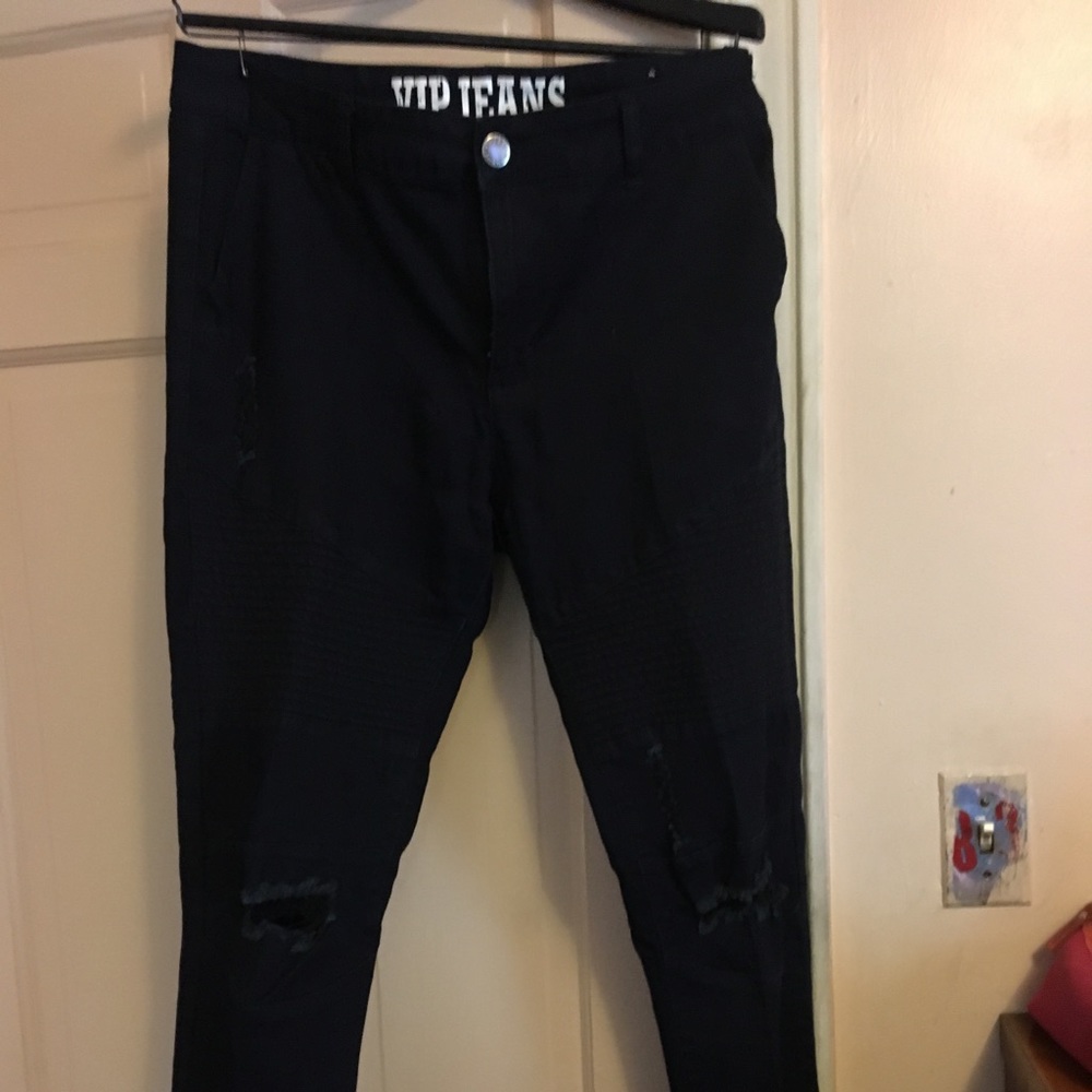 VIP DISTRESS MOTO JEANS